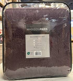 Madison Park 086569165640 Purple 3pc King 120x118 Bedspread