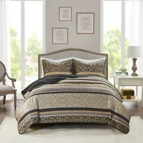 Madison Park 086569794420 Paige Reversible 3-pc. Coverlet Set Size California King New