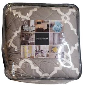 53330516 Madison Park Gray And White Becker Reversible Daybed Cover Set - 6pc Mpe13 G131