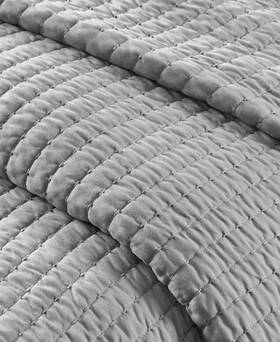 Madison Park 675716567996 Keaton Quilted 3-pc. Quilt/coverlet Set King/cal King Grey