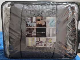 Madison Park 675716821753 Queen Quilt Set Luxurious Jacquard Stripes Design Brand New