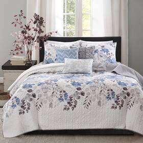 B0167d2fmo Madison Park Luna Quilt Modern Classic Design All Season Breathable Coverlet