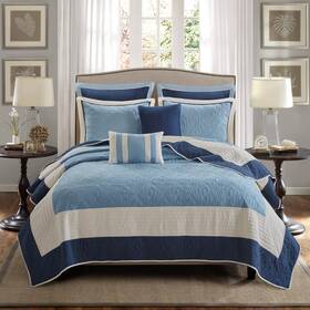 B0fpfphgy1 Madison Park Attingham Reversible Quilt Set - All Season Breathable Coverlet