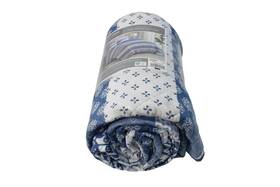 Kl14-3796 Madison Park Essentials Farmhouse Stripe Quilt Set Queen Blue 3 Piece Read