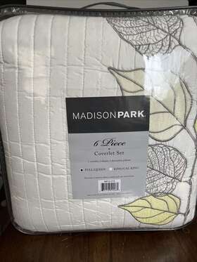 Mp13-775 Madison Park Caelie Yellow 6-pc. Quilted Coverlet Set Full/queen
