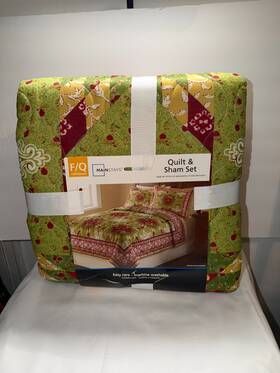 Mainstays 041808677261 Full / Queen Quilt And Sham Set