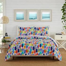 A003022munfs Makers Collective Buoys 2-piece Quilt Set By Kate Nelligan Lightweight Coverlet Twin