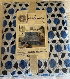 Rn65899 Makers Collective Himaya Full/queen Quilt Set 2 Shams Justina Blakeney By New