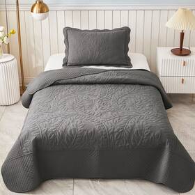 Marcielo 850032099523 3-piece 100% Cotton Oversized Bedspread Set Coverlet Lightweight