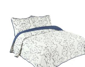 Marina Decoration 735899748879 Embroidered Stitching Coverlet Bedspread Ultra Soft Solid 3