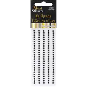 Ms3mm-3873 Mark Richards Metal Stickers Nailheads 3mm Round 125/pkg-black