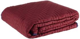 Martex 028828367457 Full/queen Size Coverlet Red/navy Blue