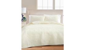 100106021tw Martha Stewart Collection Medallion Tufted Velvet Twin/twin Xl Quilt T4102793