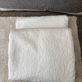 100115788qn Martha Stewart Matelasse Queen Coverlet White 100% Cotton Msrp 280.00 Nwt