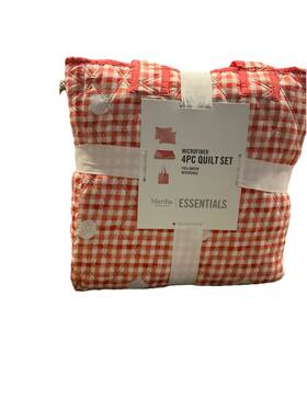 Martha Stewart 732995688733 Essentials 4-piece Quilt And Tote Bag Set - Full / Queen
