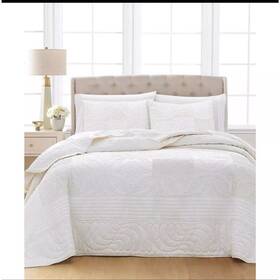 Martha Stewart 733002270545 Full Size Bedspread -martha Wedding Rings 100% Cotton