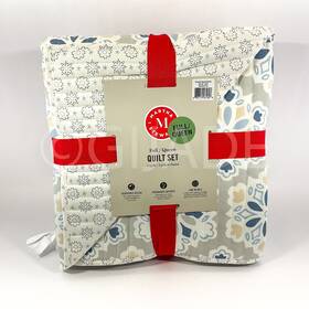Martha Stewart 887719211039 3 Piece Full /queen 90 Inch X Quilt Bedding Soft New