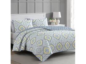 Martha Stewart 887719211060 Quilt Bedding Set Jamie Medallion Queen