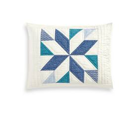 100090475st Martha Stewart Collection Artisan Quilt Blue Standard