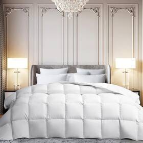 Ms034707 Martha Stewart Extra Warmth White Goose Feather Down Fiber Comforter-twin Siz