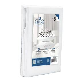 Synchkg039636 Mastertex The Grand Pillow Covers Queen Size - Poly-cotton Protector With Zipper