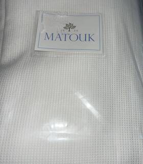 Matouk 196390005814 Queen Coverlet Giorgio Bone New Cotton Matelasse