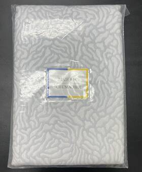 Matouk 728455967067 Schumacher Cora Full/queen Coverlet 100% Cotton Mineral/white New 549