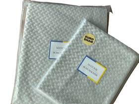 Bl019 Matouk Ivins Full/queen Coverlet 1 Euro Sham Silver 2 Pcs 100% Cotton Nwt