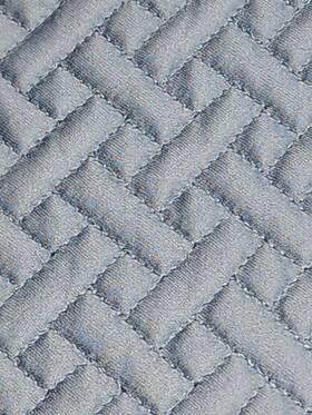 M131 Matouk Nocturne Basketwave Euro Sham Hazyblue 600tc Cotton Sateen New Mrsp 179