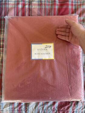 Msc029 Matouk Schumacher Athena King Coverlet Deep Coral