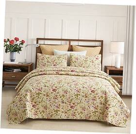 Merry Home 768649399168 Quilt Set 3-piece Sets With 2 Pillow Shams - Boho King Beige