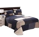 Mi034-k Mixinni Cotton Geometric Pattern Bedding Piece Bedspread Quilt 3855441536055