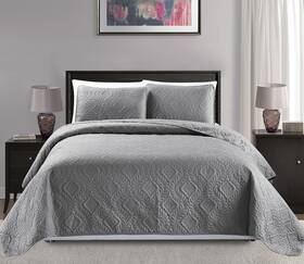 Mk Home 635309757111 Collection 3pc King/california King Over Size Diamond Bedspread Bed Cover