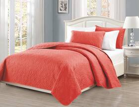 X106 Mk Home 726084263307 Collection King/california King Over Size 118 Inch 3pc Diamond Bedspread Bed