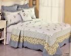Modern Heirloom Nwt Collection Cyrene White Cotton Quilted Bedspread
