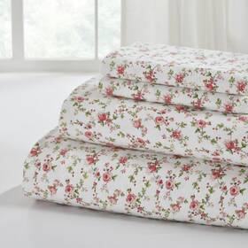 1flnlsse-mrh-fl Modern Threads 4-piece 100% Cotton Flannel Sheet Set Soft And Durable Fo