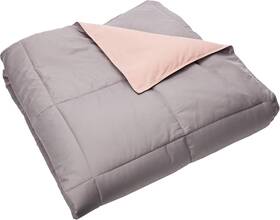 2dwncmfg-cmr-qn Modern Threads Down Alternative Reversible Comforter Charcoal Gray/blush Queen