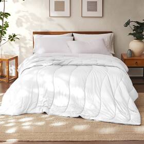 2tnlcmfe-wht-qn Modern Threads Tencel Lyocell Luxury Ultra Soft Down Alternative Comforter W