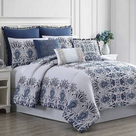 Modern Threads 645470233765 Kira 8-piece Embellished Comforter Set King/california King