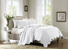 Mp13-1038 Madison Park Tuscany Piece Coverlet Set King White 675716546809
