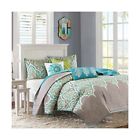 Mp13-1682 Madison Park Nisha Size Quilt Bedding Set Grey 675716644215