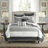 Mp13-1741 Madison Park Attingham Reversible Quilt Damask Stitching Design 675716653255