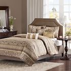 Mp13-368 Madison Park Bellagio Quilted Jacquard Coverlet Set Bronze 784331859307