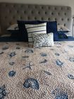 Mp13-374 Madison Park Bayside Coverlet Set Blue King Coastal Print