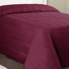 Ms11-001-003-06 Mainstays Solid Channel Quilted Bedspread Collection Microfiber Maroon 675716368548