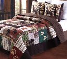 Msk001 Unbranded Best King Size Quilt Set Pc Patchwork Rustic Lodge