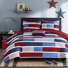 Mz80-241 Mi Zone Bradley Quilted Coverlet Set Colorblocks Of 675716534813