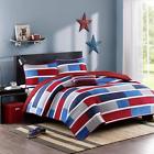 Mz80-242 Bradley Size Teen Boys Quilt Bedding Set Navy 675716534844