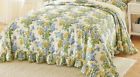97528 N-a Madison Industries Hydrangea Unlinedunfilled Ruffle Plisse Bedspread