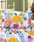 Nakapu5ovh Unbranded Watercolor Quilted Sham Floral Pattern Design Bedroom Home Decor